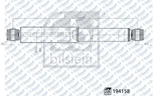 FEBI 194158 Arka Amortisor [Gazli] Amarok 2.0tsi 2.0tdi 2.0bitdi 10>